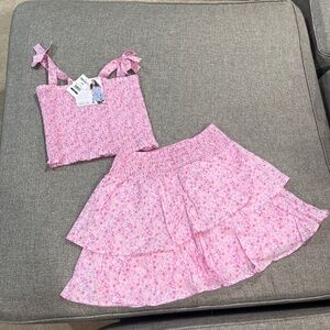 NEW Girls Summer Outfit Size large